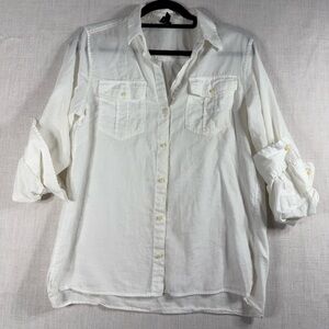 Patagonia Black and White Logo Tag Shirt